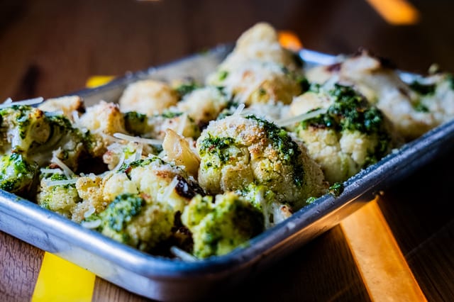 Pesto Parm Cauliflower.